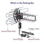 TA-851 PLUS 360 Degree Rotating UV Dual 174-860MHz 22-38dB Outdoor Antenna With Accessory Package