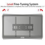 TMDS-105 Up And Down Angle 10 Degrees, Left And Right Angle 30 Degrees, Wall Mounted TV Stand 40kg