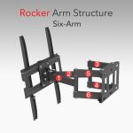 TMDS-105 Up And Down Angle 10 Degrees, Left And Right Angle 30 Degrees, Wall Mounted TV Stand 40kg