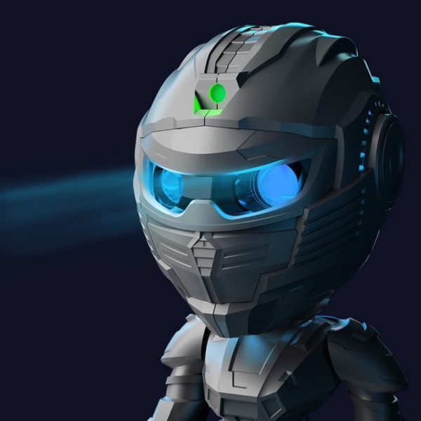 Mecha Samurai Projector Light - Regular Models, Inspired By The Unique Mecha Samurai Shape, It Can Project Cool Light And Shadow To Light Up The Atmosphere Of The Space