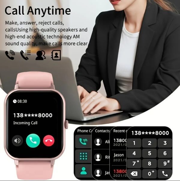 ZL54CJ Square Smartwatch Dame Bluetooth Opkald Puls Sporttilstand Fitness Tracker Vandtæt Smartwatch Herre Til iOS Android