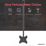 TV Ceiling Bracket, Length Adjustable 360 Degree Rotation, Up And Down 5-15 Degrees, Load Capacity 25kg