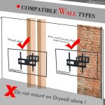 TMDS-105 Up And Down Angle 10 Degrees, Left And Right Angle 30 Degrees, Wall Mounted TV Stand 40kg