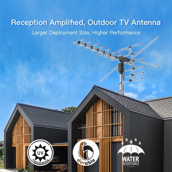 Outdoor Antenna - Reception Range 110 Miles