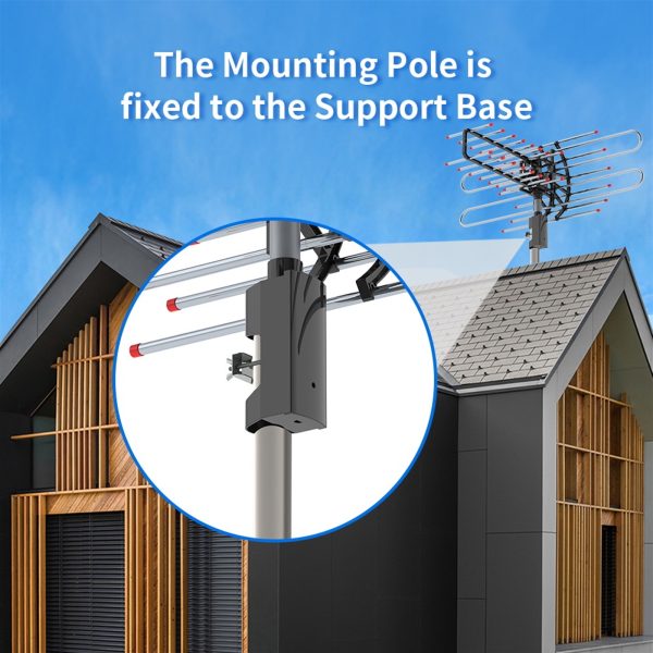 TA-851 PLUS 360 Degree Rotating UV Dual 174-860MHz 22-38dB Outdoor Antenna With Accessory Package