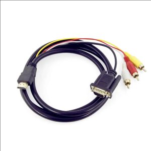 Hdmi To Vga 3 Rca Converter Adapter Cable For Hdtv