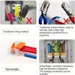 75x For Wago 221 Electrical Connectors Wire Block Clamp Terminal Cable Reusable