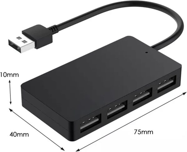 4 Port USB HUB 2.0 Multi Splitter Expansion Desktop PC Laptop Adapter High Speed