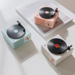 Trådløs mini bærbar retro grammofonhøjttaler med Bluetooth-funktion