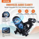VEVOR USB Microphone, 192kHz 24-bit, Professional Condenser Microphone Kit, With Boom Arm Stand Filter Shock Mount Mute Button Headphones Jack, For Podcast Recording Video Gaming Singing Streaming