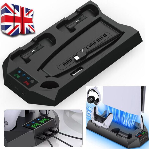 PS5 Vertical Cooling Fan Stand Controller Charger Station For  Playstation 5