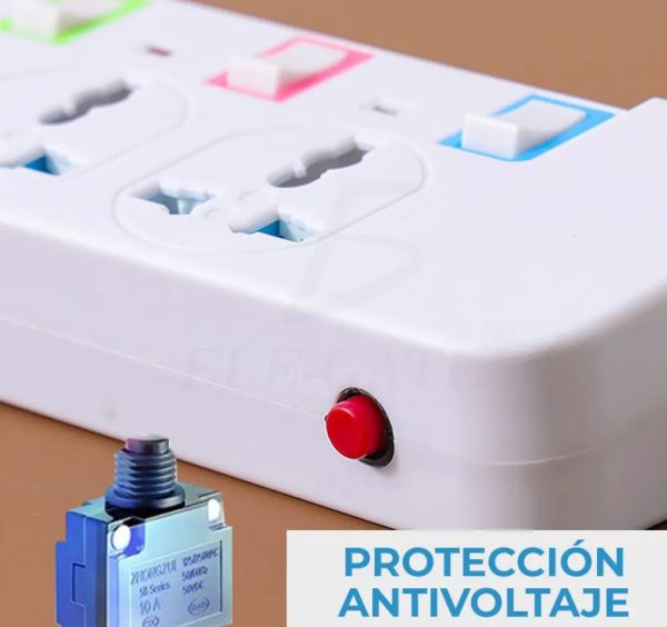 Desktop Power Strip With 3 Outlets 4 USB Charging
