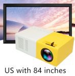 Bærbar projektor 3D HD LED hjemmebiograf HDMI-kompatibel USB-lydprojektor YG300 miniprojektor