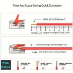 75x For Wago 221 Electrical Connectors Wire Block Clamp Terminal Cable Reusable