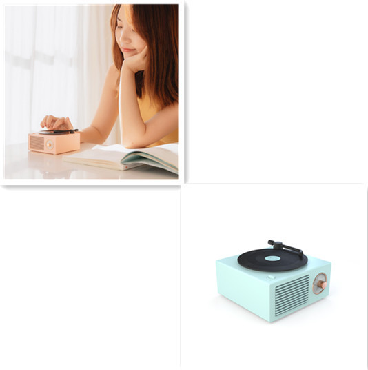Trådløs mini bærbar retro grammofonhøjttaler med Bluetooth-funktion