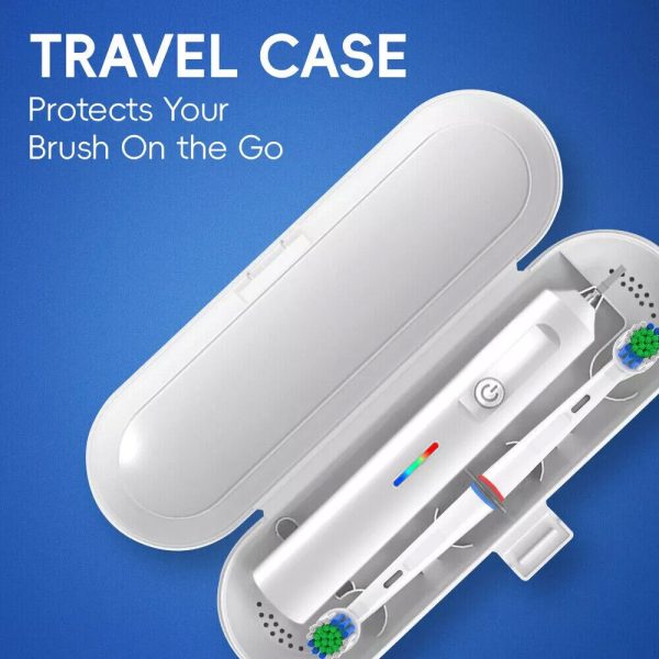 Toothbrush Electric Rechargeable Pro Rotating Brush Heads Timer Modes USB