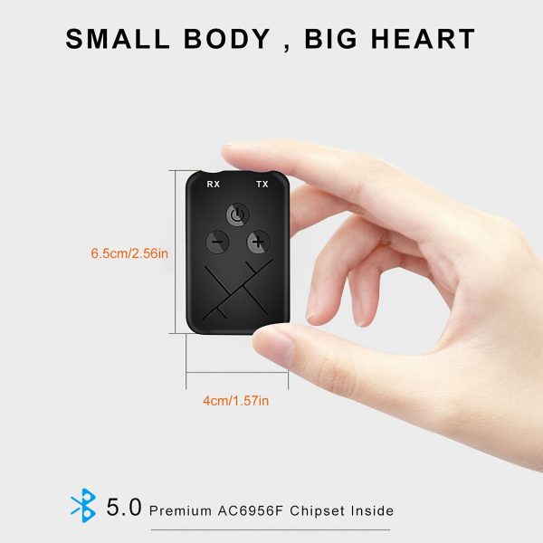 Wireless 2-in-1 Bluetooth 5.0 Receiver Transmitter Adapter Audio 3.5mm Jack Aux