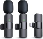 Wireless Lavalier Microphone, Type - C IPhone 15, 16, Rechargeable Wireless Microphone For Video Recording, Game Live Streaming, Interview, Vlog