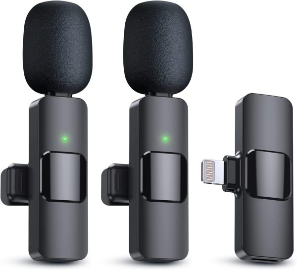 Wireless Lavalier Microphone, Type - C IPhone 15, 16, Rechargeable Wireless Microphone For Video Recording, Game Live Streaming, Interview, Vlog