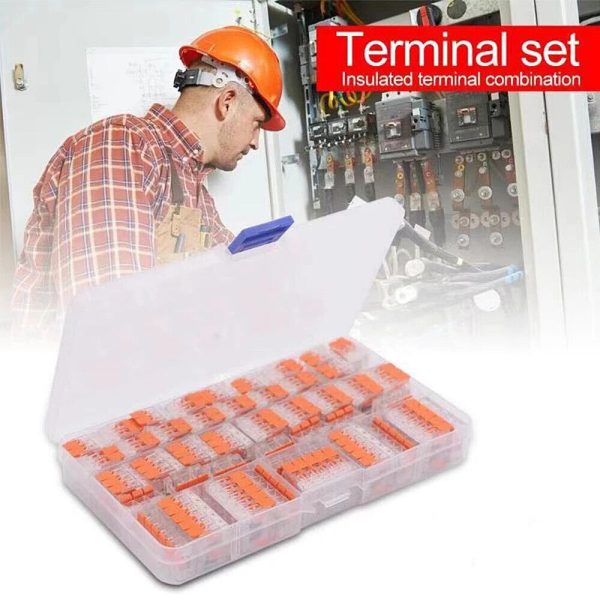 75x For Wago 221 Electrical Connectors Wire Block Clamp Terminal Cable Reusable