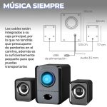 2.1 Subwoofer Speaker 3.5mm Stereo Bass Sound Box