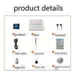 Voice Recorder Ultra-thin Mini Double-sided Built-in Magnet