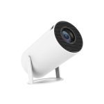 Draagbare projector, kleine rechte projector voor thuisgebruik, 180 graden projectiehoek, automatische focus, thuisvideoprojector