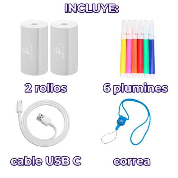 Mini Instant Camera With Thermal