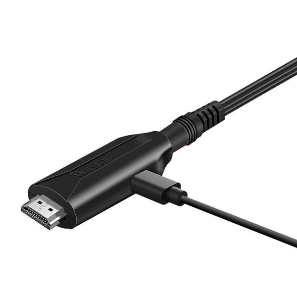SCART To HDMI Converter Cable SCART - HDMI - OLD DVD TO HD TV -Video Adapter