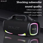 100W Wireless Speaker-24000mAh Battery, IPX5 Waterproof, Loud Stereo Sound And Strong Bass, Perfect For Family, Car, Outdoor, Camping, Party