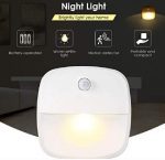 3 X LED Nachtlicht Mit Bewegungsmelder Sensor Batterie Treppenlicht Wandleuchte