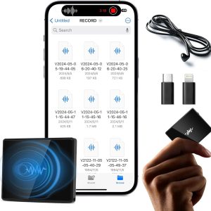 Voice Recorder Ultra-thin Mini Double-sided Built-in Magnet