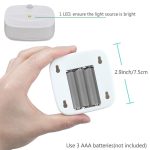 3 X LED Nachtlicht Mit Bewegungsmelder Sensor Batterie Treppenlicht Wandleuchte