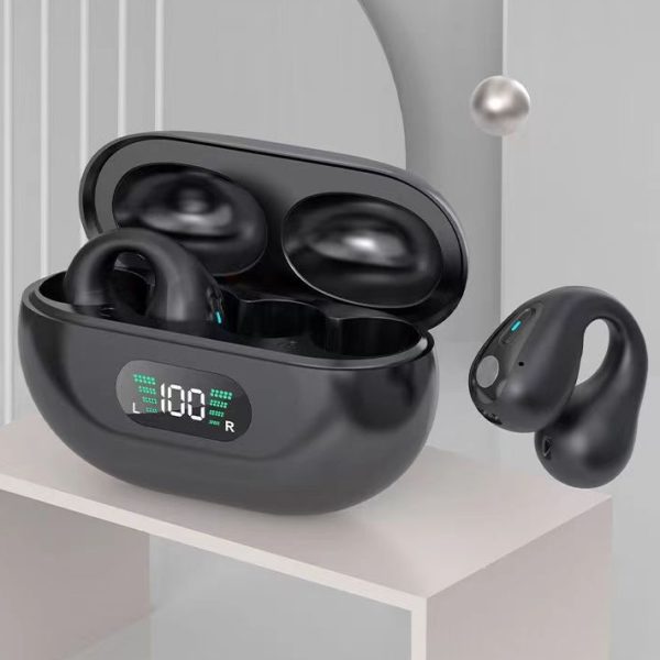 骨伝導ヘッドホン TWS イヤホン イヤークリップ Bluetooth 5.3 タッチワイヤレスイヤホン インイヤー ベース HIFI スポーツヘッドセット