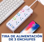 Desktop Power Strip With 3 Outlets 4 USB Charging